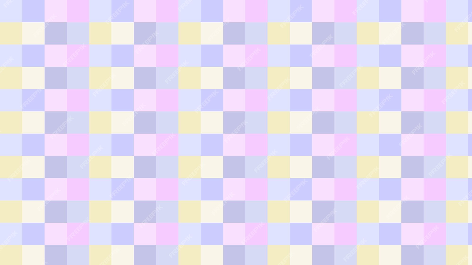 Ilustração de fundo de xadrez de xadrez azul pastel bonito e