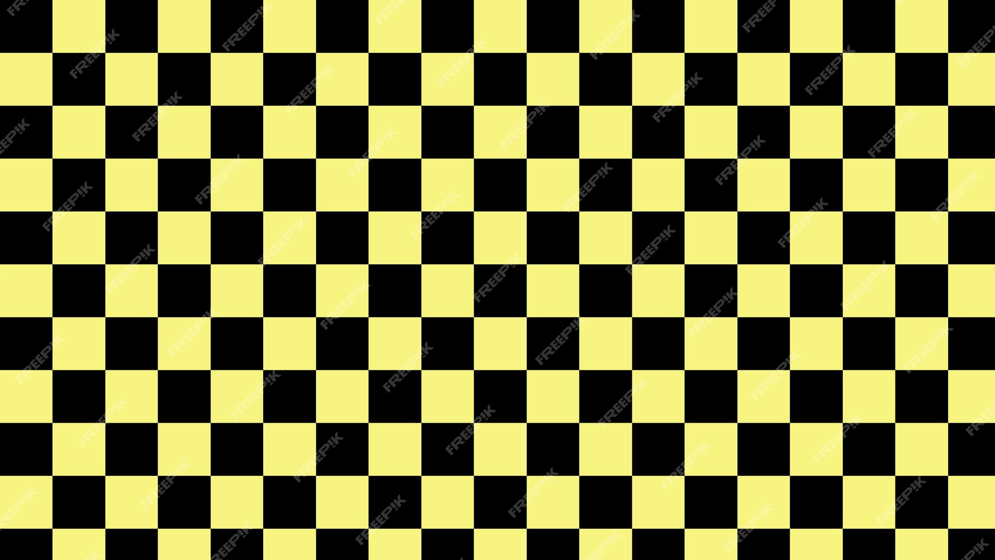 Fundo xadrez amarelo e preto