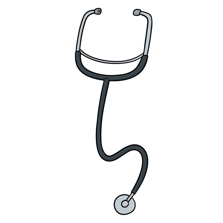 Vetor estetoscópio médico