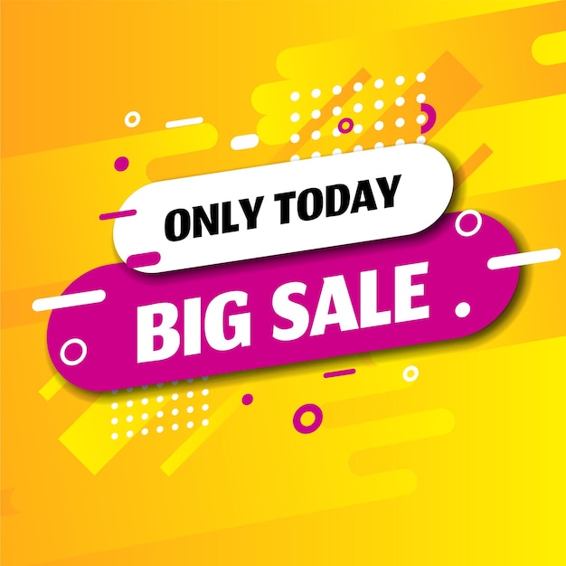 Estilo Abstract Venda Banner Template Oferta Especial Desconto Vector Loja Design Etiqueta Mídia