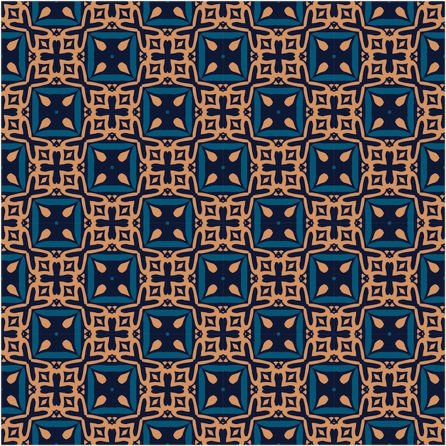 Estilo abstrato do fundo do padrão do motivo do batik