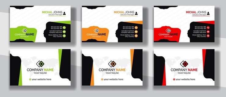 Vetor estilo corporativo limpo, design moderno de cartão de visita, modelo de carta de visita profissional e criativo