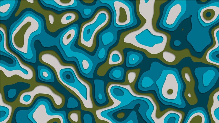 estilo de corte de papel de fundo de mapa de contorno