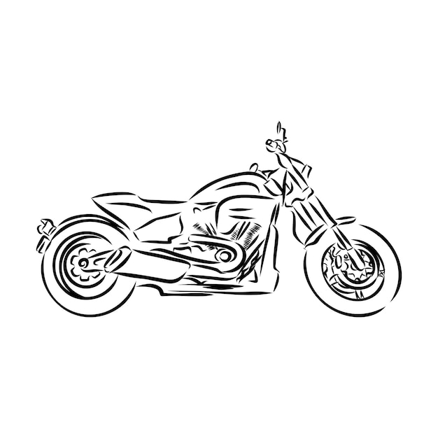 desenho do motociclista isolado desenhado à mão 1330826 Vetor no Vecteezy