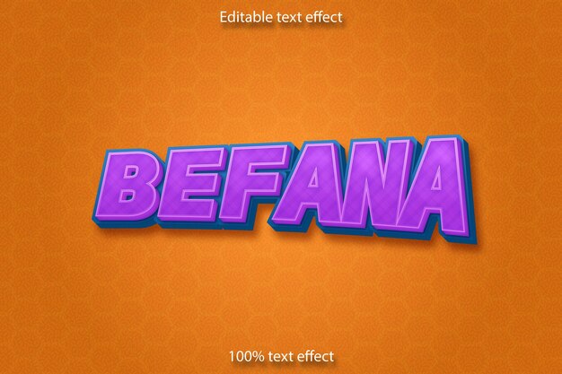 Vetor estilo de desenho animado com efeito de texto editável befana