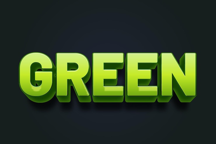 Vetor estilo de desenho animado de efeito de texto verde editável