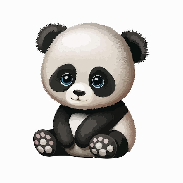 ilustração de desenho animado de panda fofo e feliz 2155970 Vetor no  Vecteezy