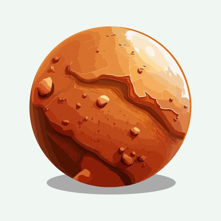 Vetor estilo de desenho animado de vector mars