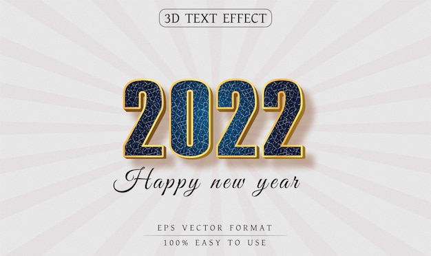 Estilo de efeito de texto 3d editável