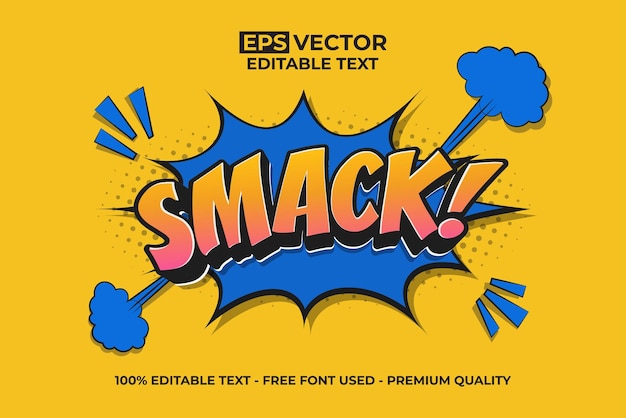 Estilo de Efeito de Texto Smack