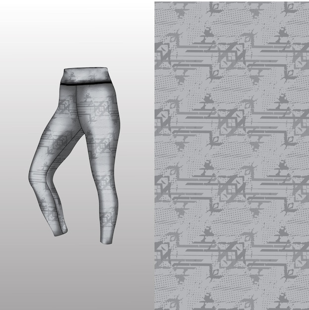 Estilo de fundo abstrato para leggings esportivos