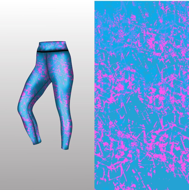 Vetor estilo de fundo abstrato para leggings esportivos