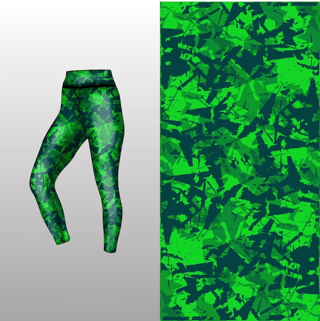 Estilo de fundo abstrato para leggings esportivos