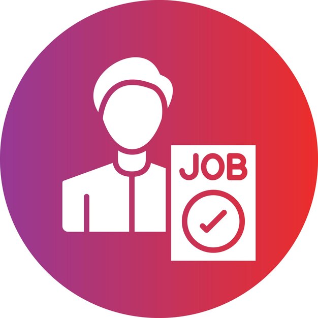 Estilo de ícone contratado de design vetorial