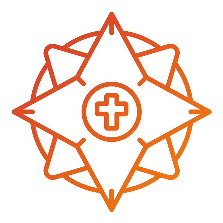 Vetor estilo de ícone da coroa de thorns de design vetorial