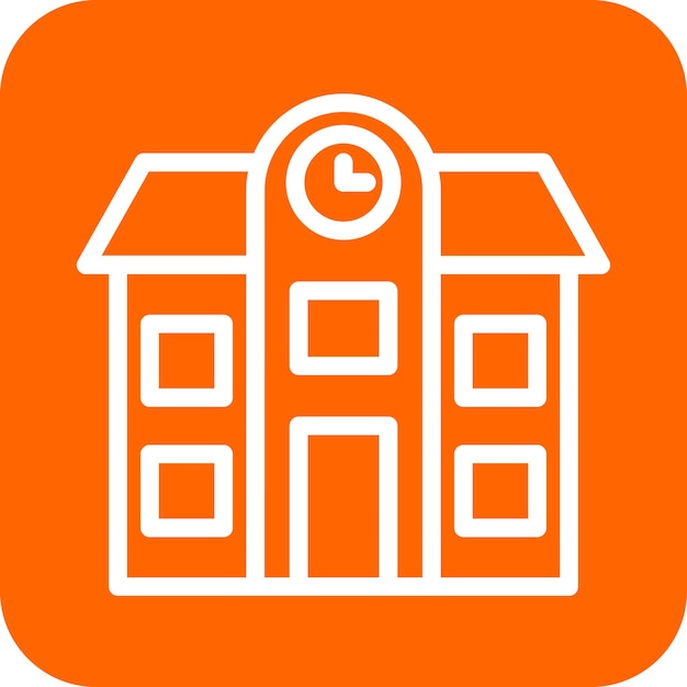Estilo de ícone da Escola de Design Vector
