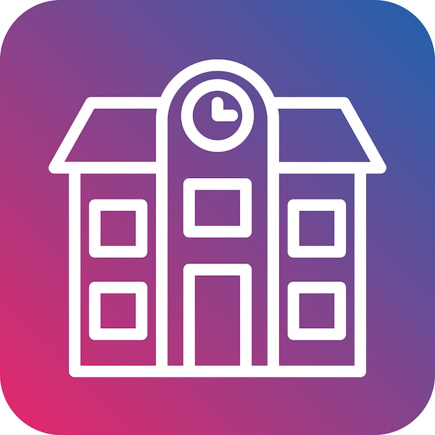 Estilo de ícone da Escola de Design Vector