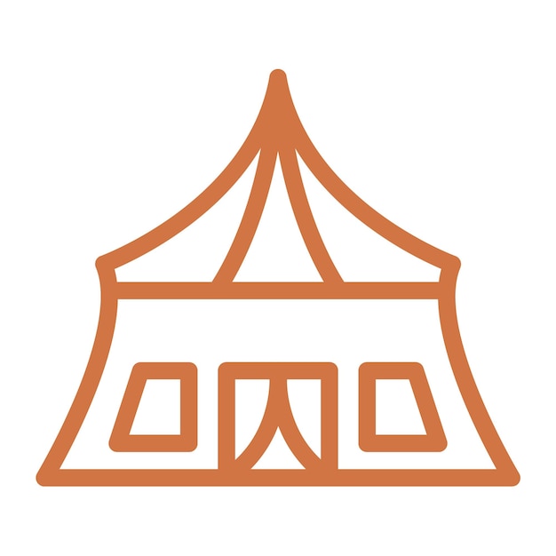 Estilo de Ícone da Tenda do Exército