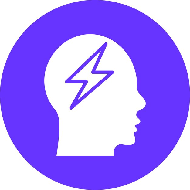 Estilo de ícone de ansiedade de design vetorial