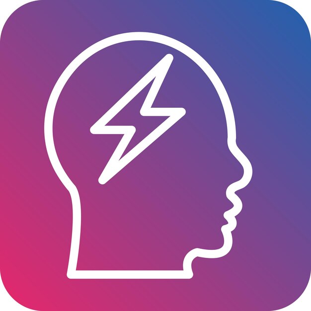 Estilo de ícone de ansiedade de design vetorial