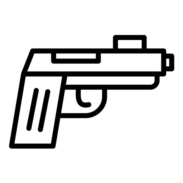 Estilo de ícone de arma de design vetorial