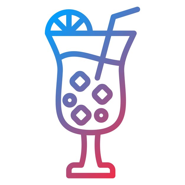 Vetor estilo de ícone de bebida de design vetorial