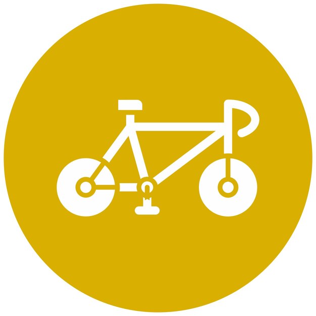 Estilo de ícone de bicicleta de design vetorial