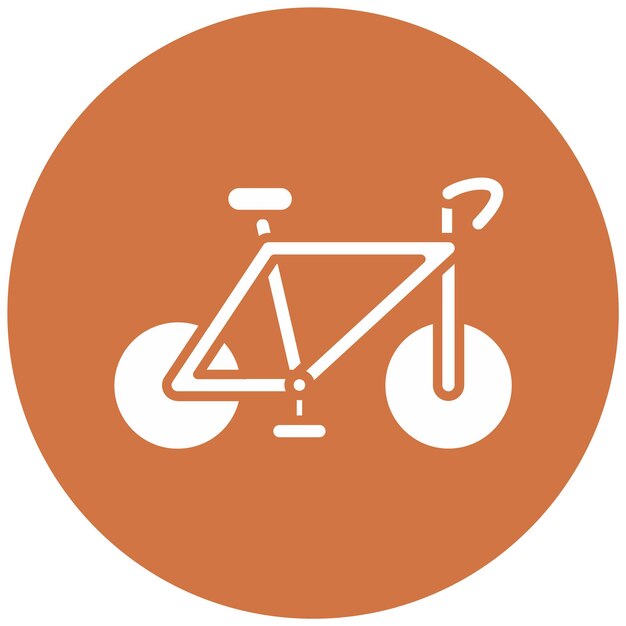 Estilo de ícone de bicicleta de design vetorial