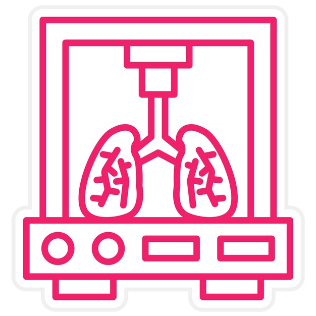 Vetor estilo de ícone de bioimpressão de design vetorial