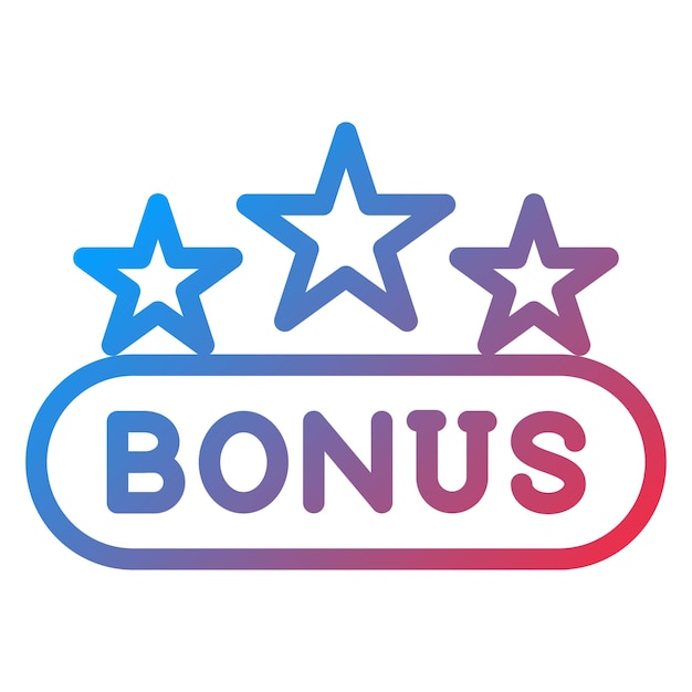 Estilo de ícone de bônus de design vetorial