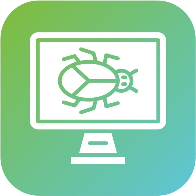 Vetor estilo de ícone de bug de design vetorial