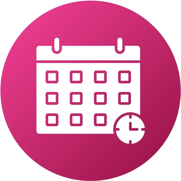 Estilo de ícone de calendário de design vetorial