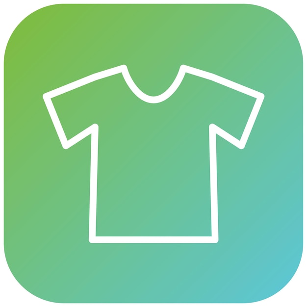 Estilo de ícone de camiseta de design vetorial