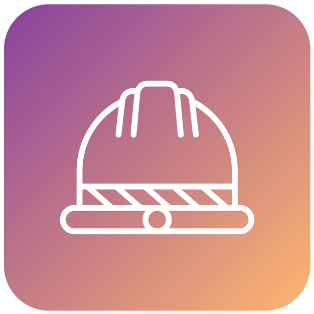 Estilo de ícone de capacete de design vetorial