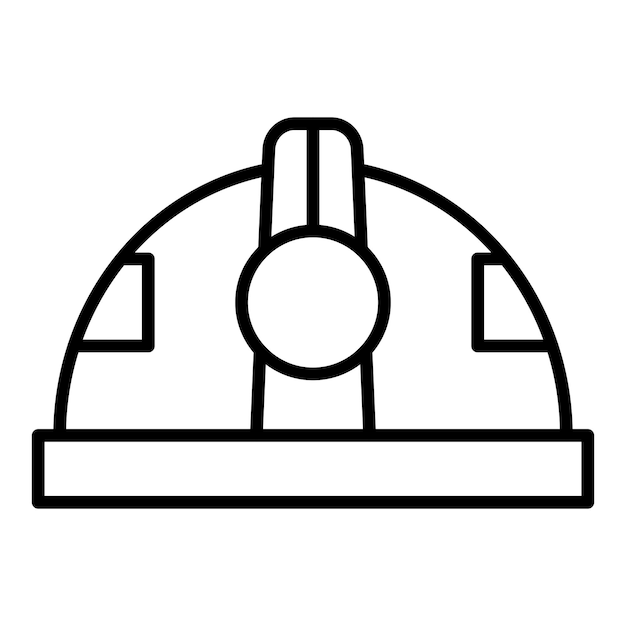 Estilo de ícone de capacete de design vetorial
