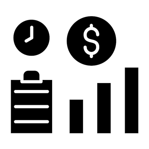 Vetor estilo de ícone de compensação de design vetorial