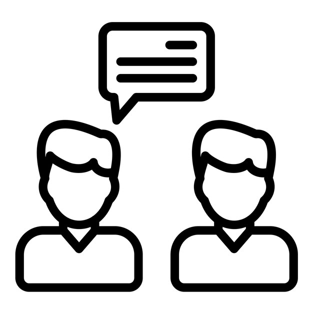 Estilo de ícone de comunicação de design vetorial