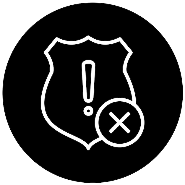 Estilo de ícone de crise de design vetorial
