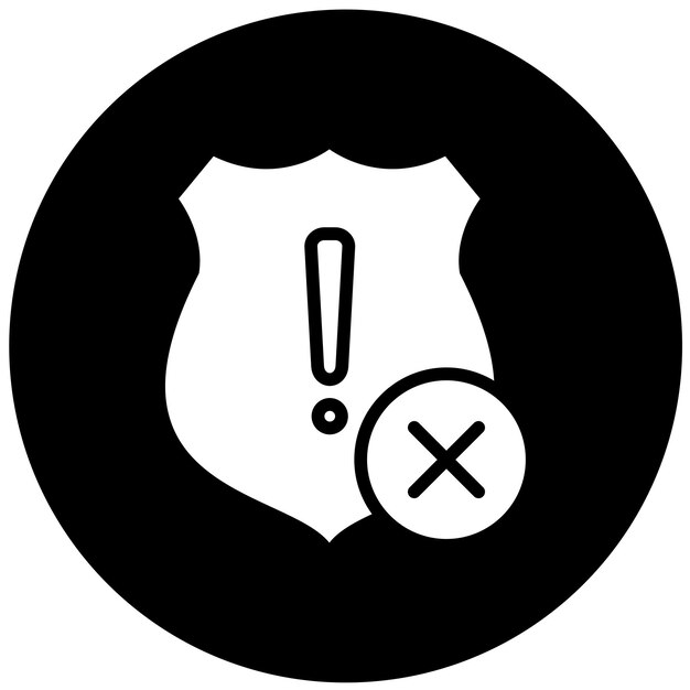 Estilo de ícone de crise de design vetorial