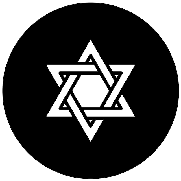 Estilo de ícone de desenho vetorial Pentacle