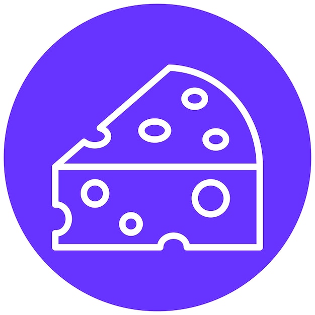 Estilo de ícone de design vetorial Brie