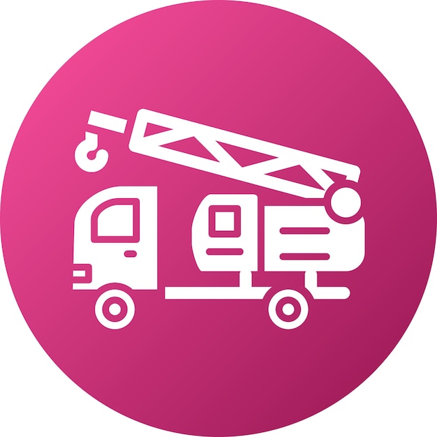 Estilo de ícone de design vetorial Crane Turck