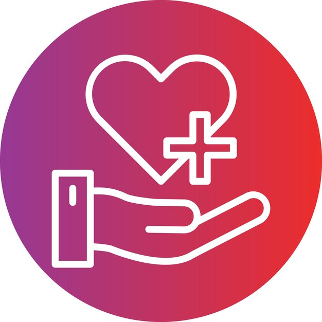 Estilo de ícone de design vetorial de cuidados de saúde