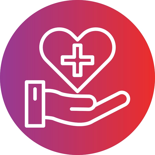 Estilo de ícone de design vetorial de cuidados de saúde