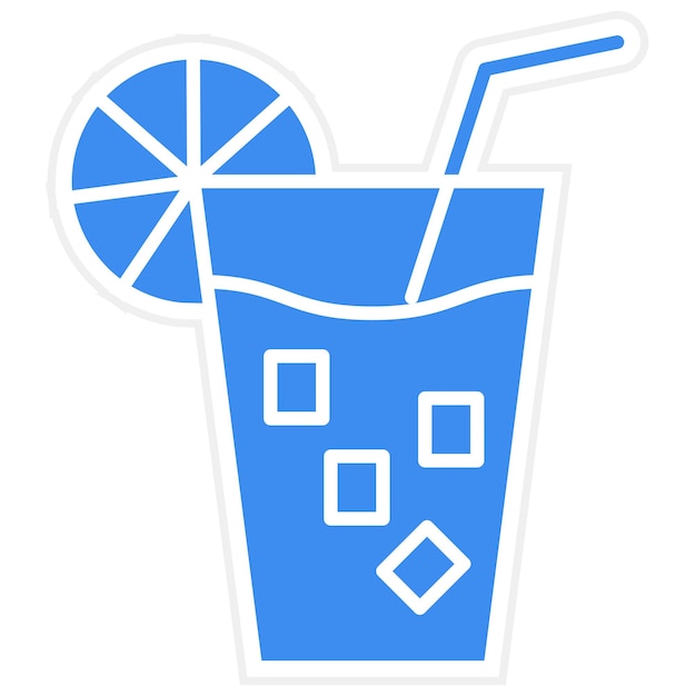 Estilo de ícone de design vetorial de limonada