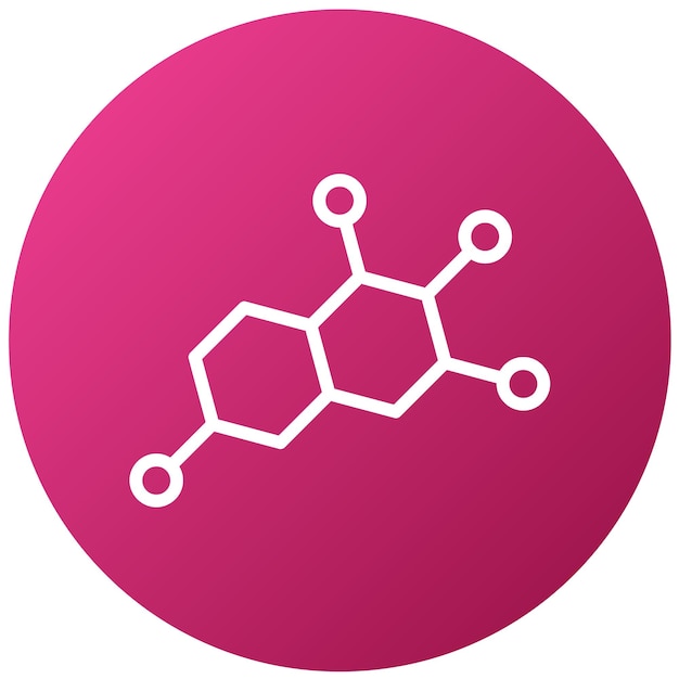 Vetor estilo de ícone de design vetorial de química