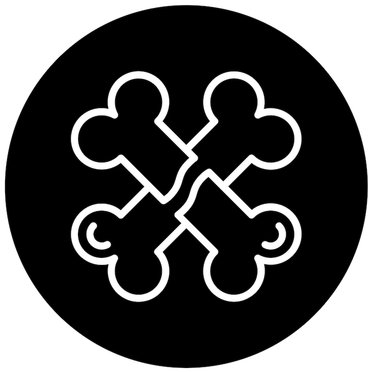 Vetor estilo de ícone de design vetorial de saúde óssea