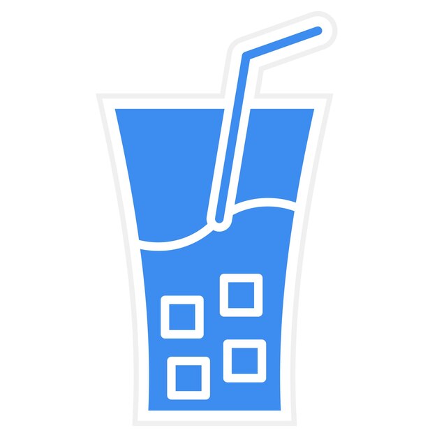 Estilo de ícone de design vetorial de soda