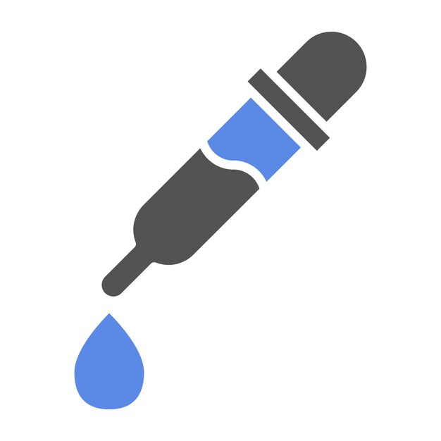 Estilo de ícone de dropper de design vetorial