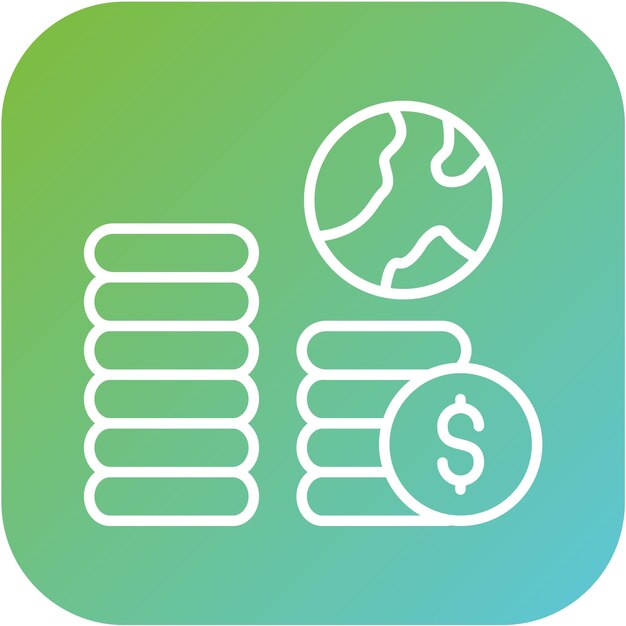 Estilo de ícone de economia de design vetorial